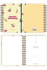Matt Notebook 2025-2026 A5 Akademik Ajanda Spiralli 15x21 cm - 17 Aylık Kiraz