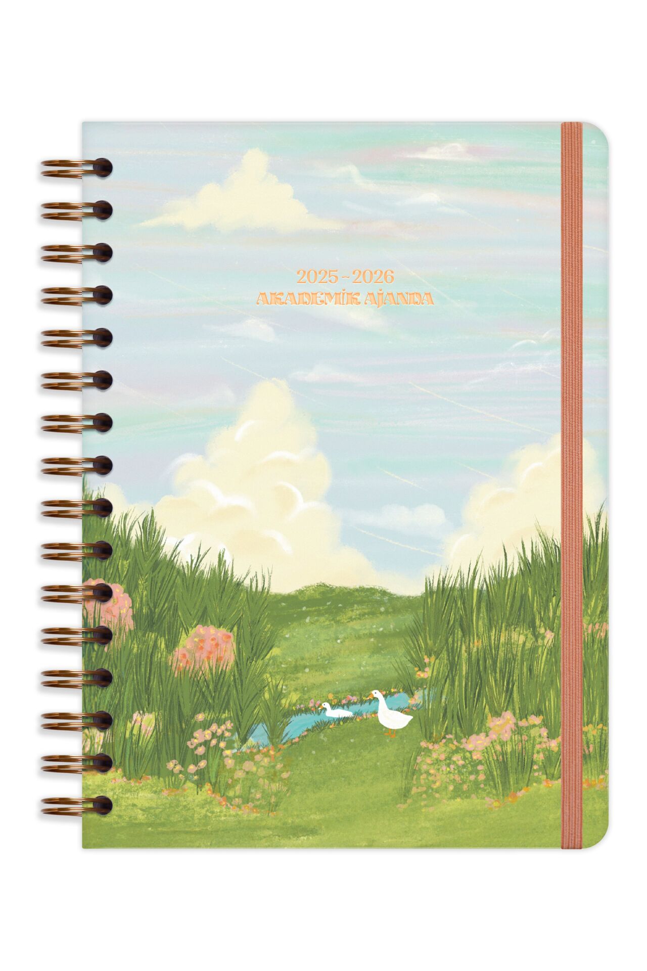 Matt Notebook 2025-2026 A5 Akademik Ajanda Spiralli 15x21 cm - 17 Aylık