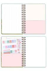 Matt Notebook 2025-2026 A5 Akademik Ajanda Spiralli 15x21 cm - 17 Aylık