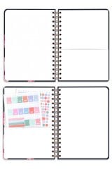 Matt Notebook 2025-2026 A5 Akademik Ajanda Spiralli 15x21 cm - 16 Aylık - Motivasyon Sayfalı Fiyonk