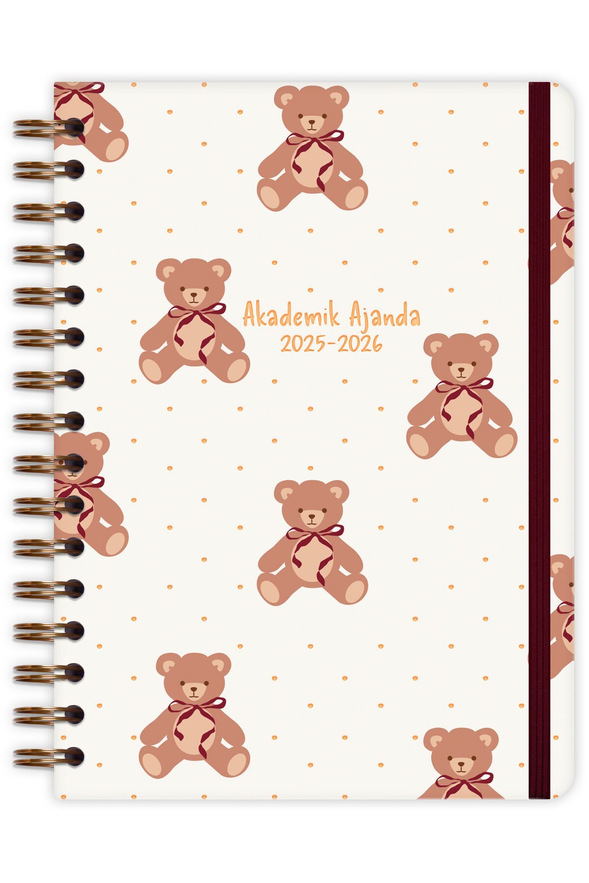 Matt Notebook 2025-2026 A5 Akademik Ajanda Spiralli 15x21 cm - 16 Aylık - Motivasyon Sayfalı
