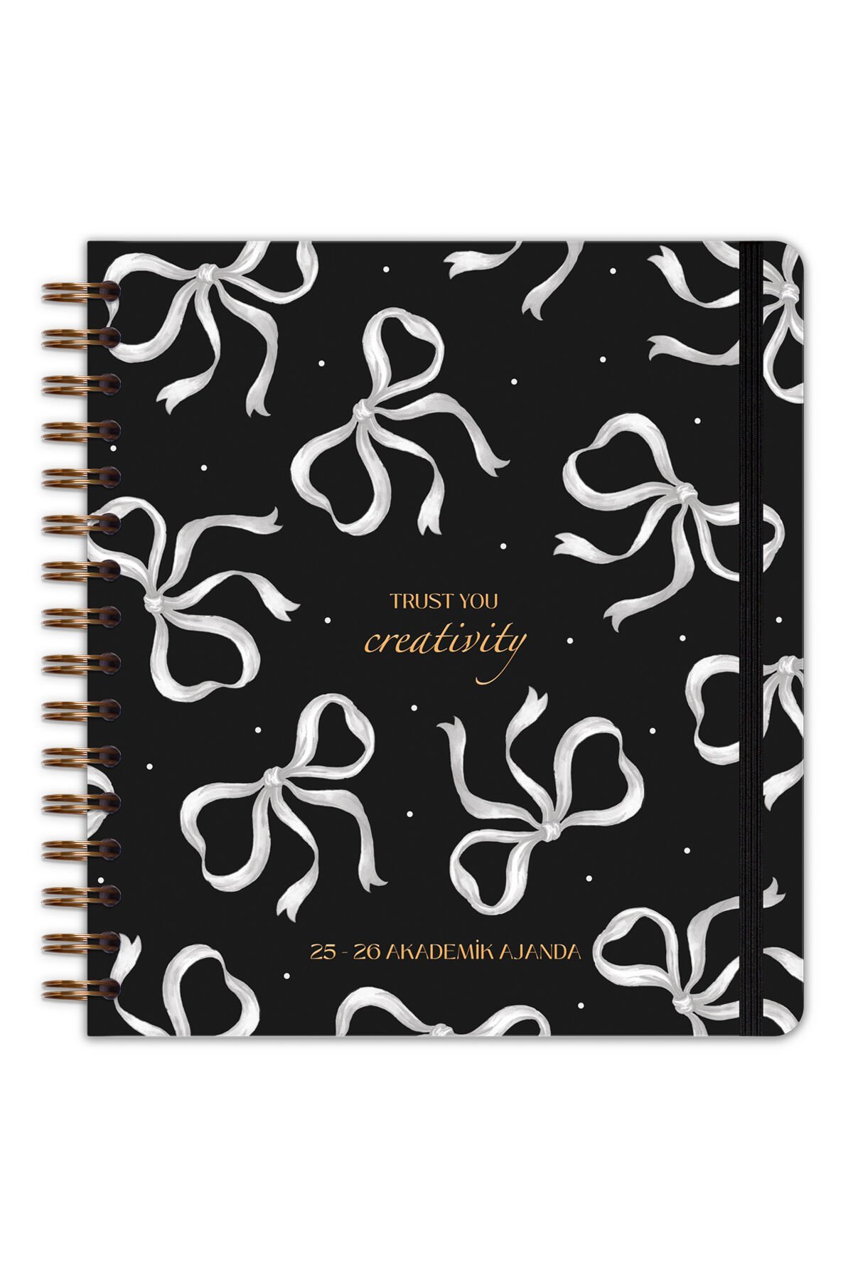 Matt Notebook 2025-2026 Akademik Kare Ajanda Spiralli - 17 Aylık Fiyonk