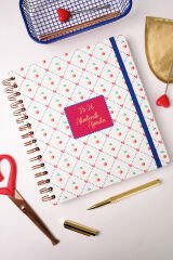 Matt Notebook 2025-2026 Akademik Kare Ajanda Spiralli - 17 Aylık