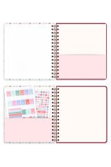 Matt Notebook 2025-2026 Akademik Kare Ajanda Spiralli - 17 Aylık