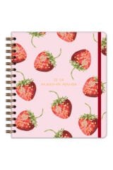 Matt Notebook 2025-2026 Akademik Kare Ajanda Spiralli - 17 Aylık Çilek