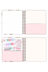 Matt Notebook 2025-2026 Akademik Kare Ajanda Spiralli - 17 Aylık Çilek