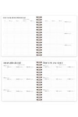 Matt Notebook 2025-2026 Akademik Kare Ajanda Spiralli - 17 Aylık Çilek