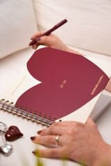 Matt Notebook 2025-2026 Akademik Kare Ajanda Spiralli - 17 Aylık Kalp