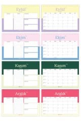 Matt Notebook 2025-2026 16 Aylık Akademik Masaüstü Planlayıcı Takvim