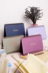 Matt Notebook 2025-2026 16 Aylık Akademik Masaüstü Planlayıcı Takvim Bordo