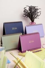 Matt Notebook 2025-2026 16 Aylık Akademik Masaüstü Planlayıcı Takvim Yeşil