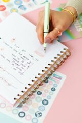 Matt Notebook Sticker Book 828 Adet Renkli Etiket Defteri