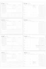 Matt Notebook 2025-2026 16 Aylık Akademik Masaüstü Planlayıcı Takvim 25x35 cm - Siyah