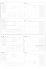 Matt Notebook 2025-2026 16 Aylık Akademik Masaüstü Planlayıcı Takvim 25x35 cm - Siyah
