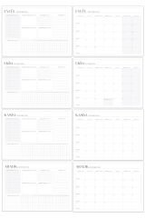 Matt Notebook 2025-2026 16 Aylık Akademik Masaüstü Planlayıcı Takvim 25x35 cm - Siyah