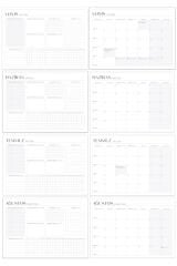 Matt Notebook 2025-2026 16 Aylık Akademik Masaüstü Planlayıcı Takvim 25x35 cm - Bordo