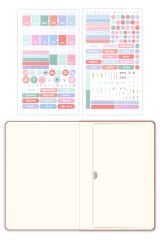 Matt Notebook 2025-2026 A5 Keten Akademik Ajanda 15x21 cm - 17 Aylık Pembe