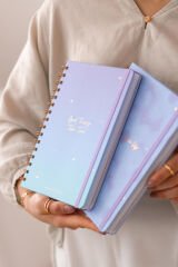 Matt Notebook A5 15x21 cm Spiralli Lastikli 2'li Tarihsiz Not Defteri Seti 1 Kareli 1 Çizgili