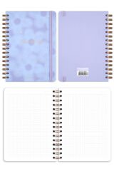 Matt Notebook A5 15x21 cm Spiralli Lastikli 2'li Tarihsiz Not Defteri Seti 1 Kareli 1 Çizgili