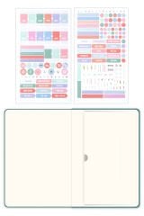 Matt Notebook 2025-2026 A5 Keten Akademik Ajanda 15x21 cm - 17 Aylık Turkuaz