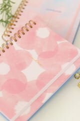 Matt Notebook A5 15x21 cm Spiralli Lastikli 2'li Tarihsiz Not Defteri Seti 1 Kareli 1 Çizgili