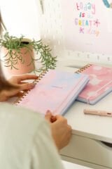 Matt Notebook A5 15x21 cm Spiralli Lastikli 2'li Tarihsiz Not Defteri Seti 1 Kareli 1 Çizgili