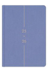 Matt Notebook 2025-2026 A5 Keten Akademik Ajanda 15x21 cm - 17 Aylık Lila