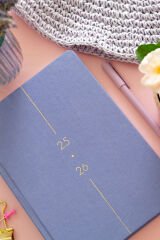 Matt Notebook 2025-2026 A5 Keten Akademik Ajanda 15x21 cm - 17 Aylık Lila