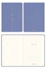 Matt Notebook 2025-2026 A5 Keten Akademik Ajanda 15x21 cm - 17 Aylık Lila