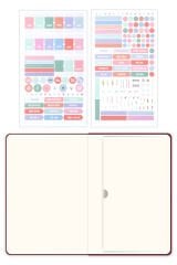 Matt Notebook 2025-2026 A5 Keten Akademik Ajanda 15x21 cm - 17 Aylık Bordo