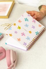 Matt Notebook A5 15x21 cm Spiralli Lastikli 2'li Tarihsiz Not Defteri Seti 1 Kareli 1 Çizgili