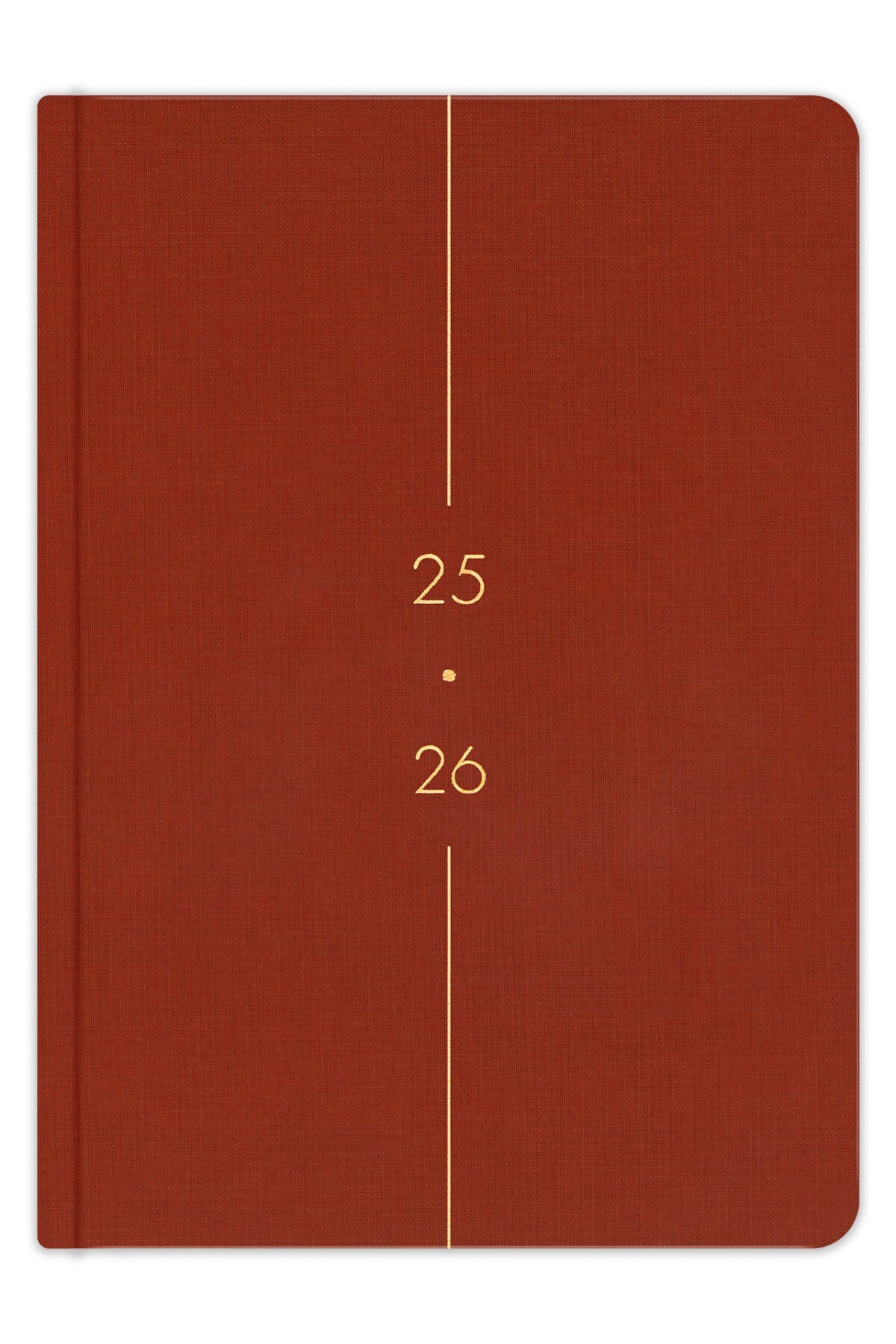 Matt Notebook 2025-2026 A5 Keten Akademik Ajanda 15x21 cm - 17 Aylık Tarçın