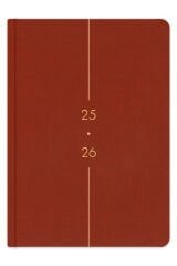 Matt Notebook 2025-2026 A5 Keten Akademik Ajanda 15x21 cm - 17 Aylık Tarçın