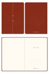 Matt Notebook 2025-2026 A5 Keten Akademik Ajanda 15x21 cm - 17 Aylık Tarçın