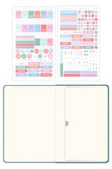 Matt Notebook 2025-2026 A5 Keten Akademik Ajanda 15x21 cm - 17 Aylık Koyu Yeşil