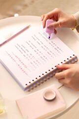 Matt Notebook 19x21 cm Kare Lastikli Spiralli Sert Kapak Not Defteri Kareli
