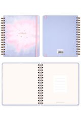 Matt Notebook 19x21 cm Kare Lastikli Spiralli Sert Kapak Not Defteri Kareli
