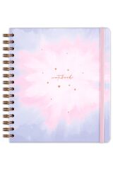 Matt Notebook 19x21 cm Kare Lastikli Spiralli Sert Kapak Not Defteri Kareli