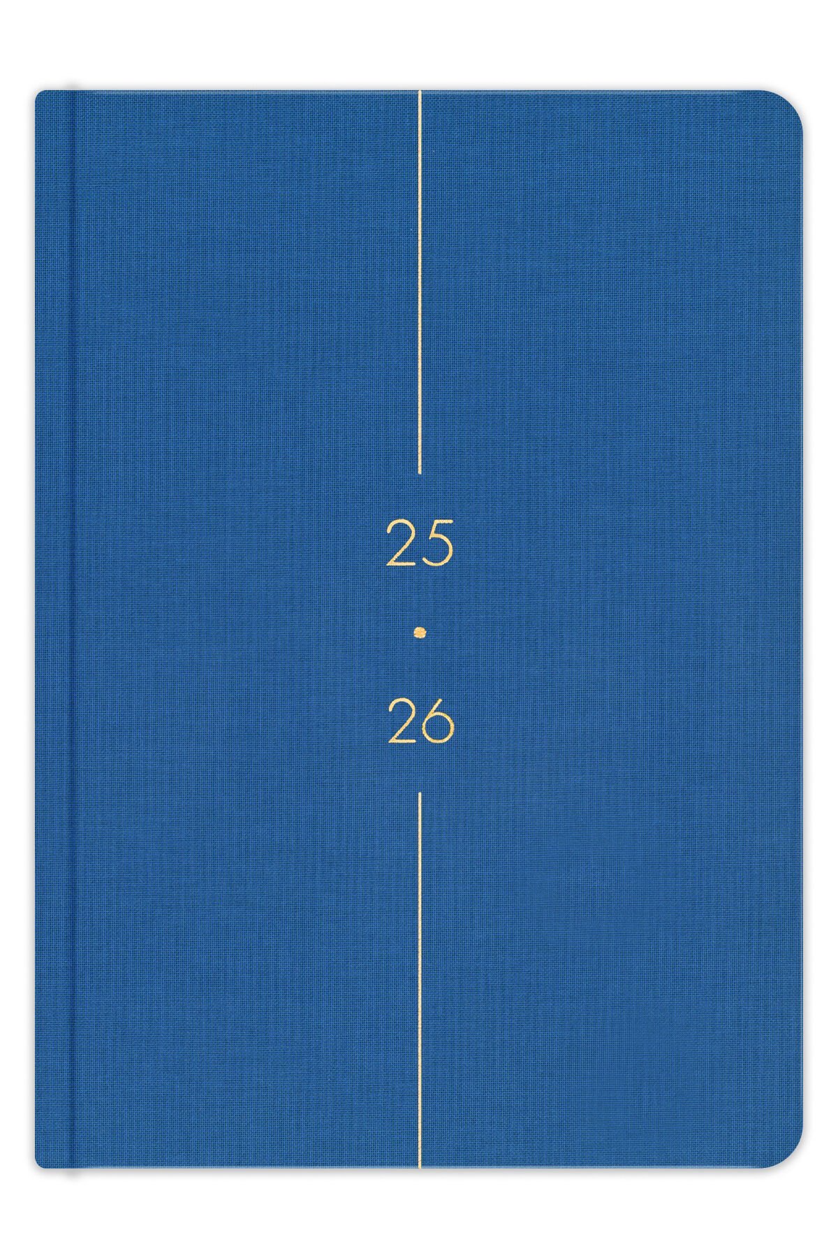 Matt Notebook 2025-2026 A5 Keten Akademik Ajanda 15x21 cm - 17 Aylık Mavi