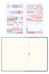 Matt Notebook 2025-2026 A5 Keten Akademik Ajanda 15x21 cm - 17 Aylık Mavi