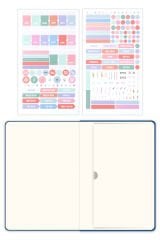 Matt Notebook 2025-2026 A5 Keten Akademik Ajanda 15x21 cm - 17 Aylık Mavi