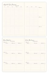 Matt Notebook 2025-2026 A5 Keten Akademik Ajanda 15x21 cm - 17 Aylık Mavi