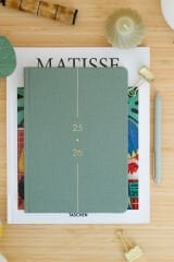Matt Notebook 2025-2026 A5 Keten Akademik Ajanda 15x21 cm - 17 Aylık Yeşil