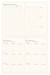 Matt Notebook 2025-2026 A5 Keten Akademik Ajanda 15x21 cm - 17 Aylık Yeşil
