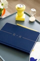 Matt Notebook 2025-2026 A5 Keten Akademik Ajanda 15x21 cm - 17 Aylık Lacivert