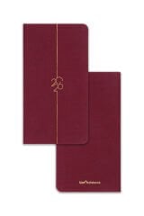 Matt Notebook 2026 Yılı Haftalık Keten Cep Ajandası 12 Aylık Bordo