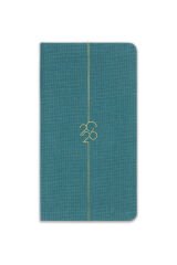 Matt Notebook 2026 Yılı Haftalık Keten Cep Ajandası 12 Aylık Koyu Yeşil