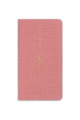 Matt Notebook 2026 Yılı Haftalık Keten Cep Ajandası 12 Aylık Pembe