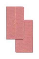 Matt Notebook 2026 Yılı Haftalık Keten Cep Ajandası 12 Aylık Pembe