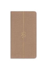 Matt Notebook 2026 Yılı Haftalık Keten Cep Ajandası 12 Aylık Sütlü Kahve